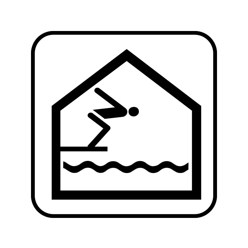 pictogram - indendørs bassin