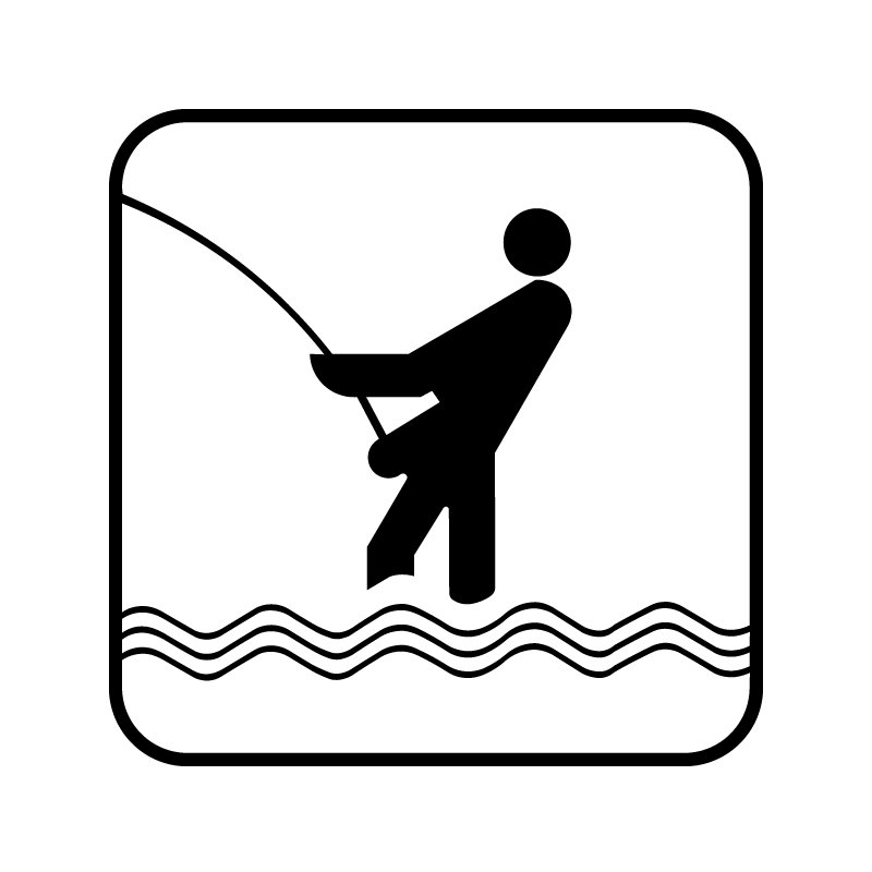 pictogram - fiskeplads