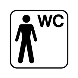 dansk standard - herretoilet/wc