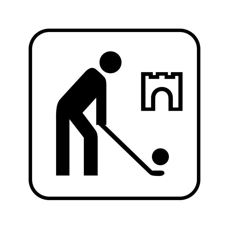 pictogram/piktogram - minigolf