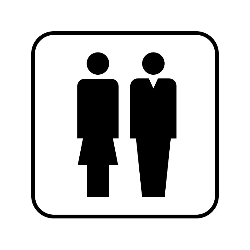 pictogram/piktogram - 2 personer