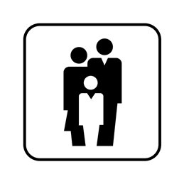 pictogram/piktogram - 3 personer