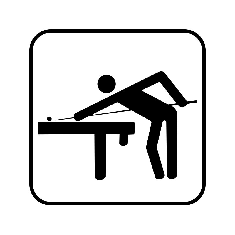 pictogram/piktogram - billard