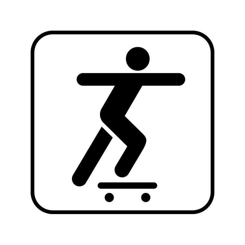 pictogram/piktogram - skateboardbane