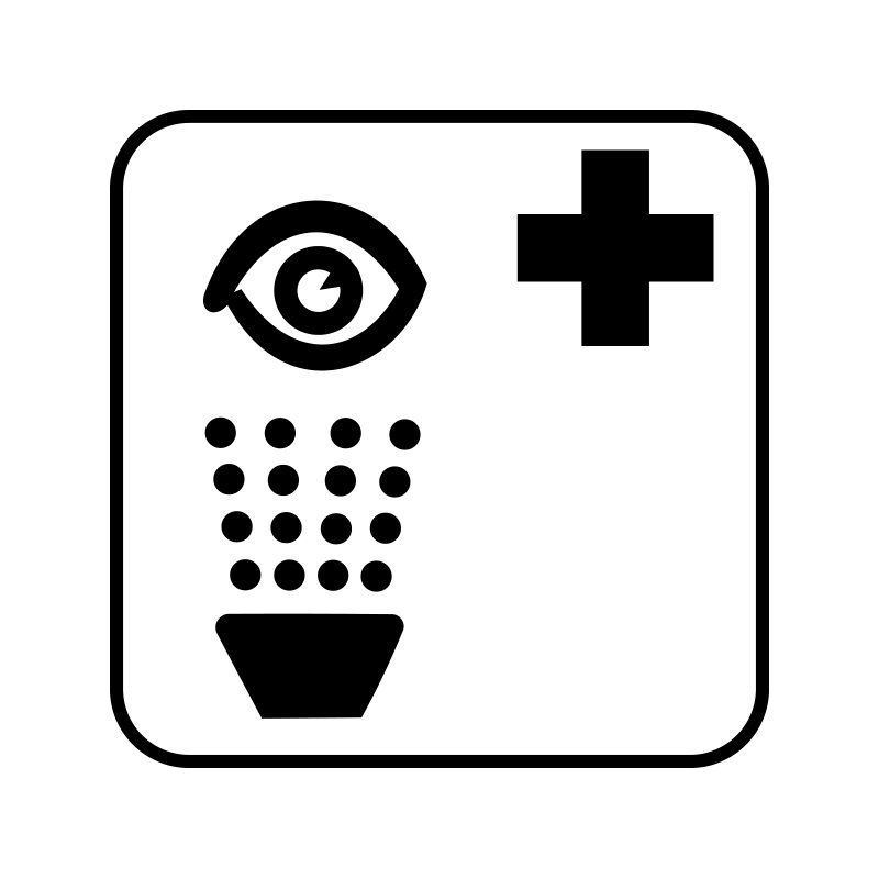 pictogram / piktogram - Øjenskylle / Øjenbruser