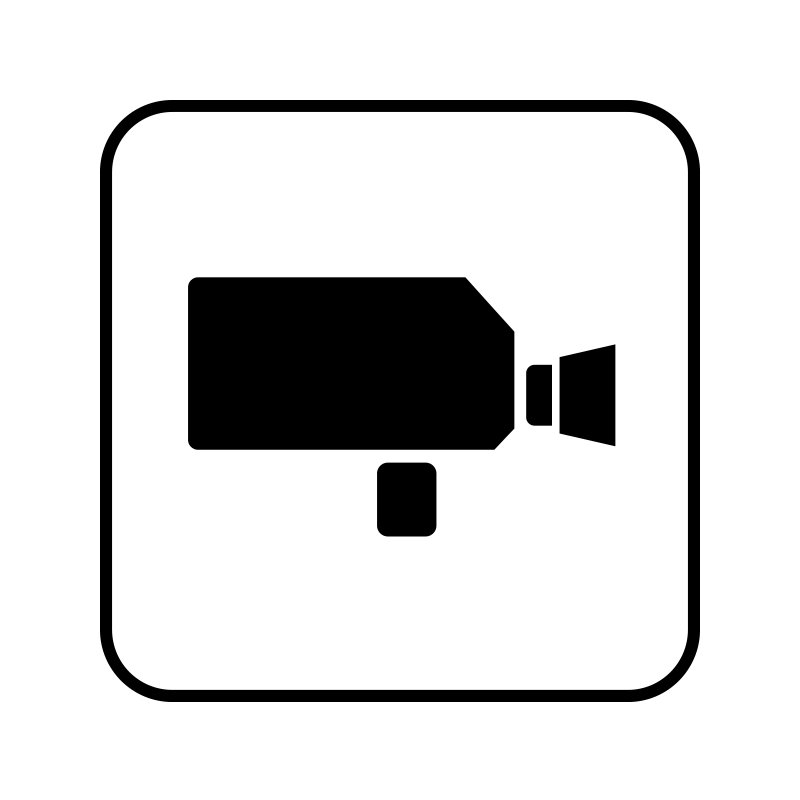 pictogram / piktogram - TV overvågning