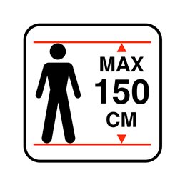 pictogram / piktogram - Max. højde