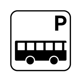 pictogram / piktogram - Parkering Bus