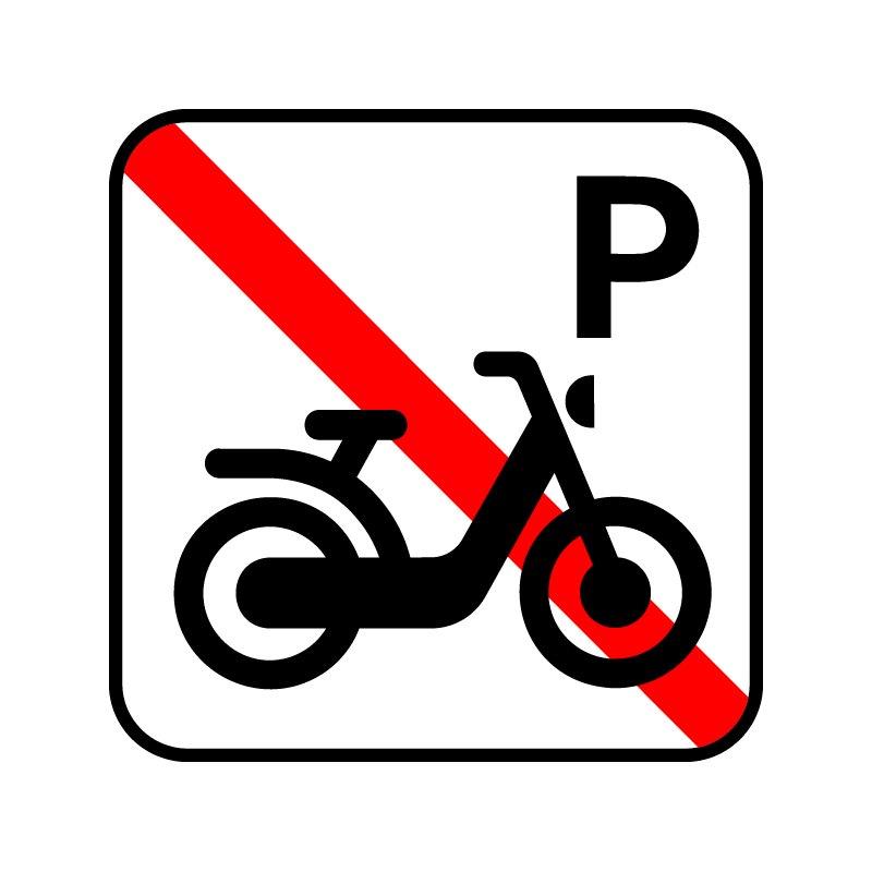 pictogram / piktogram - Knallertparkering forbudt