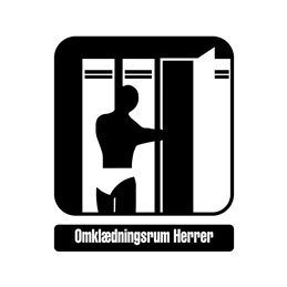 pictogram / piktogram - Omklædning herrer