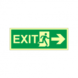 exit with running man symbol arrow right