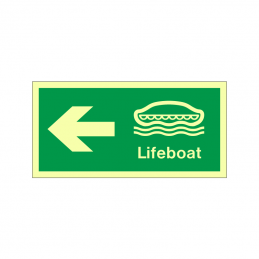 imo Lifeboat with arrow